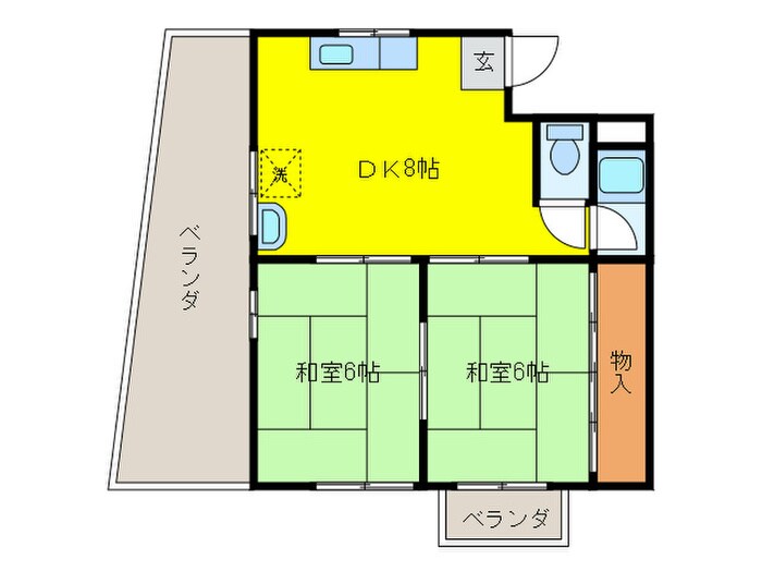 ハイツ以和貴の物件間取画像