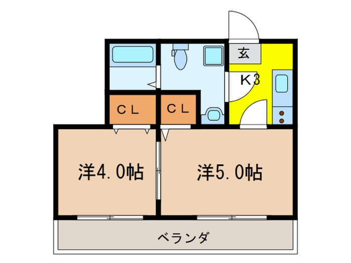 ＥＴＣ緑橋の物件間取画像