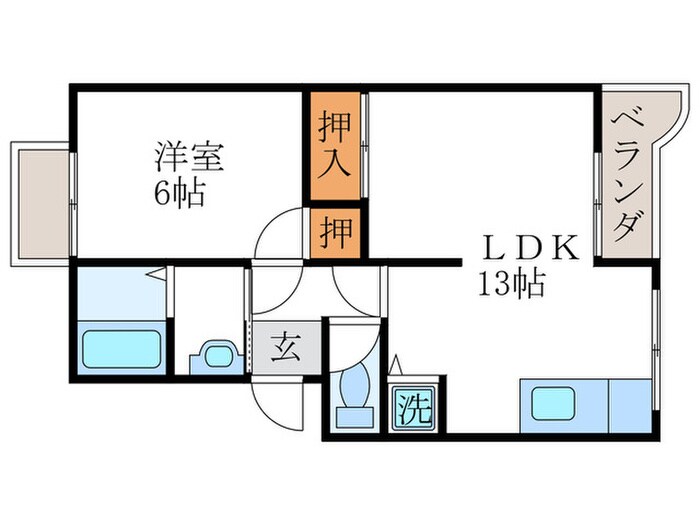 芝ノ宮マンションの物件間取画像