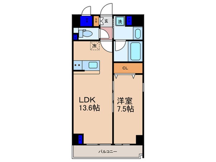 ウェスタ四条の物件間取画像
