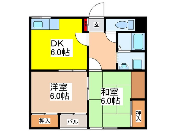 ドムール萩原の物件間取画像