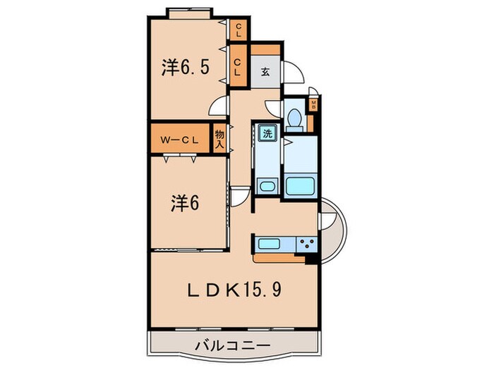 メゾピアノ上牧の物件間取画像