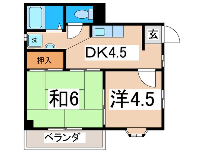 ニッシンハイツの物件間取画像