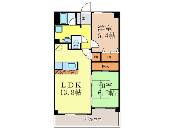 クローバー・サウス江坂の物件間取画像