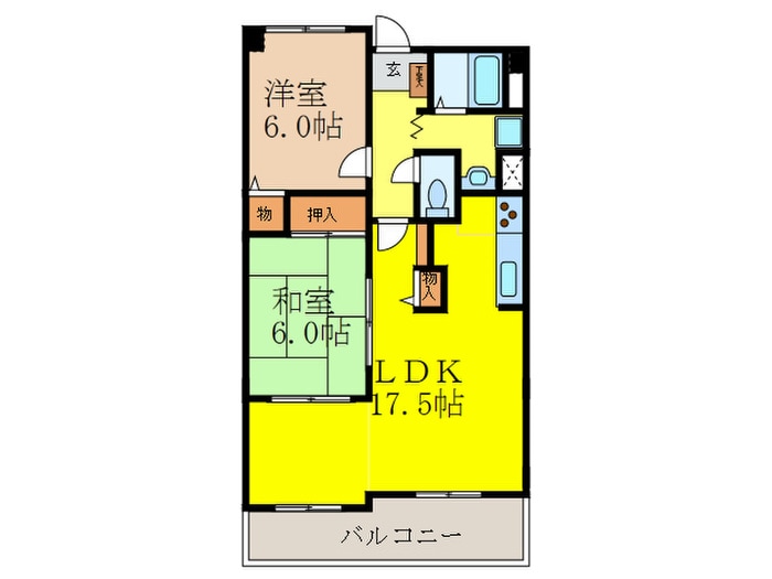 クローバー・サウス江坂の物件間取画像