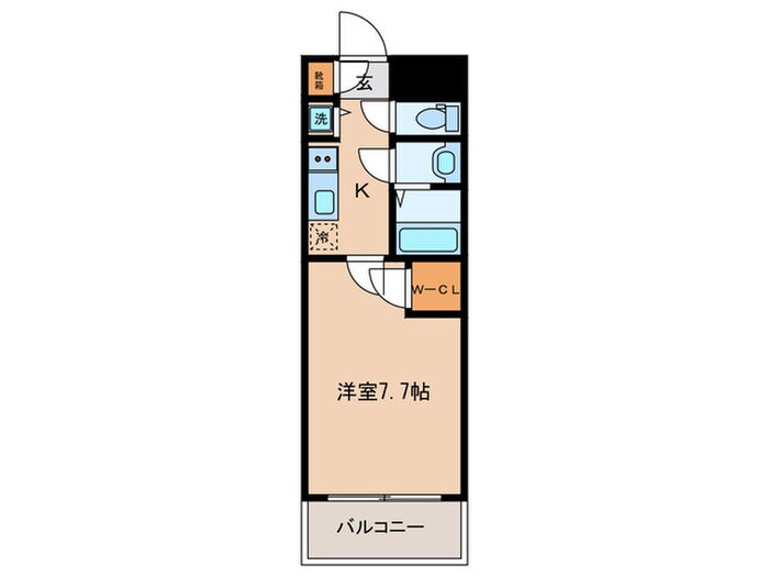 ｴｽﾌﾟﾚｲｽ京都駅ｳｴｽﾄ(303)の物件間取画像