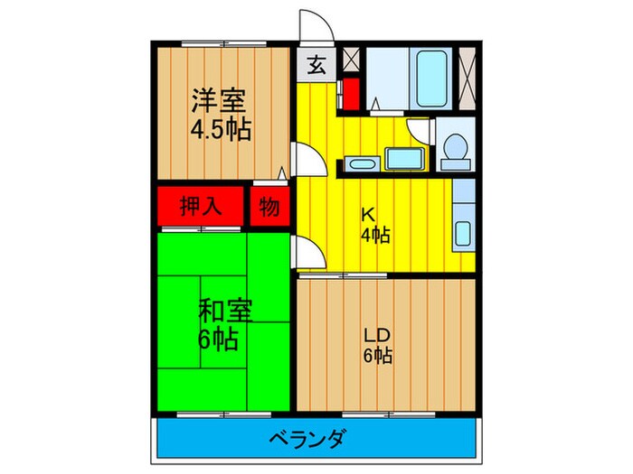 第二メゾン扇の物件間取画像
