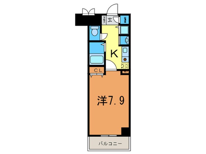 ロイヤルヒル神戸三ノ宮（1003）の物件間取画像