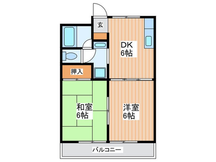 大一南野口マンションの物件間取画像