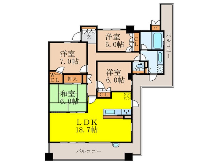 新千里東町ｱｰﾊﾞﾝﾗｲﾌ(807)の物件間取画像