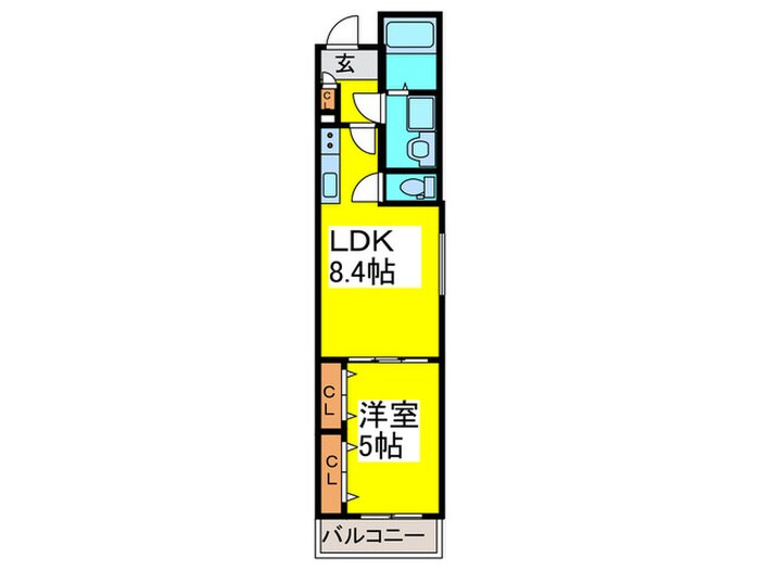 クリエオーレ瓜破東の物件間取画像