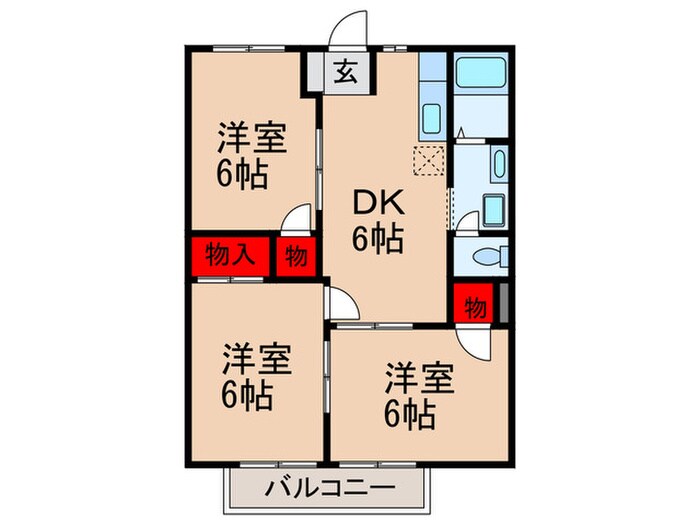 高安グリーンハイツの物件間取画像
