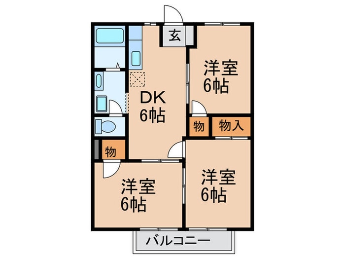 高安グリーンハイツの物件間取画像