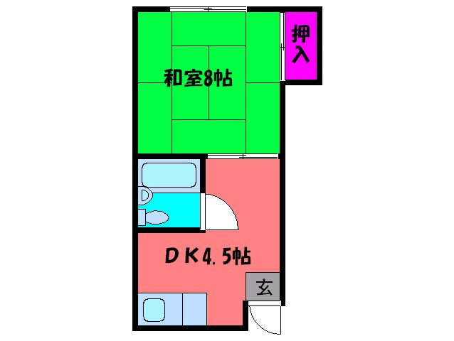 コスモハイツの物件間取画像