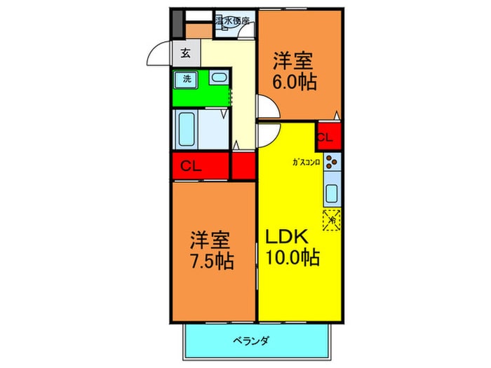 ツインコートＡ・Ｂの物件間取画像