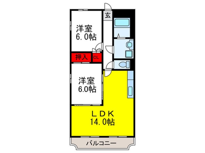 シャルム千里山の物件間取画像