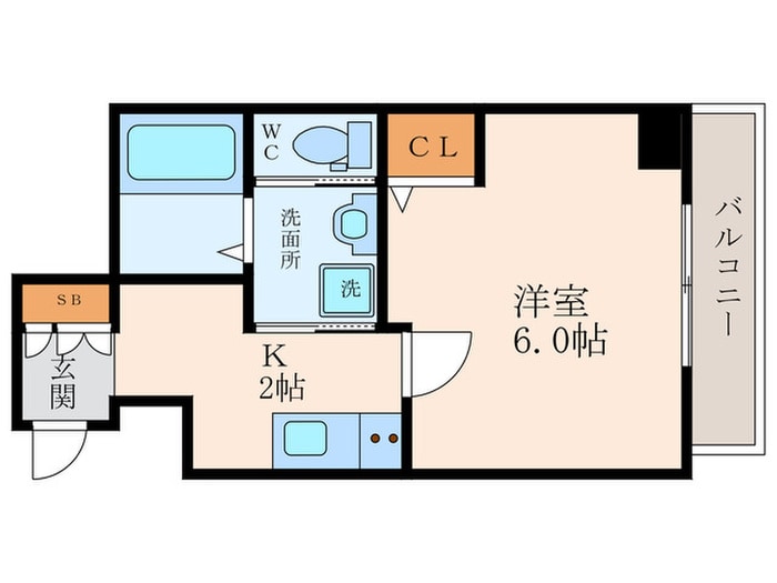 レーヴメゾン尼崎大物の物件間取画像