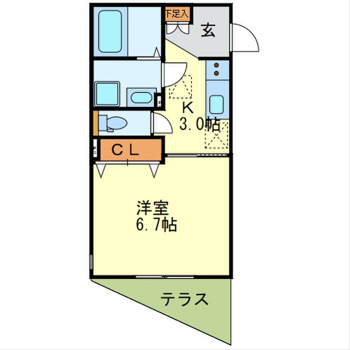 ｶｰｻｴｽｺｰﾄの物件間取画像