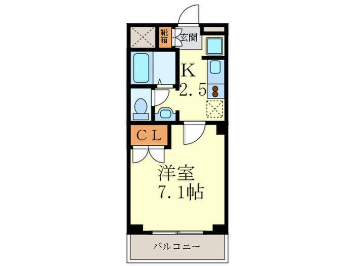 ロイヤルプラザ堀川の物件間取画像