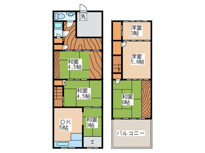 末広町貸家の物件間取画像