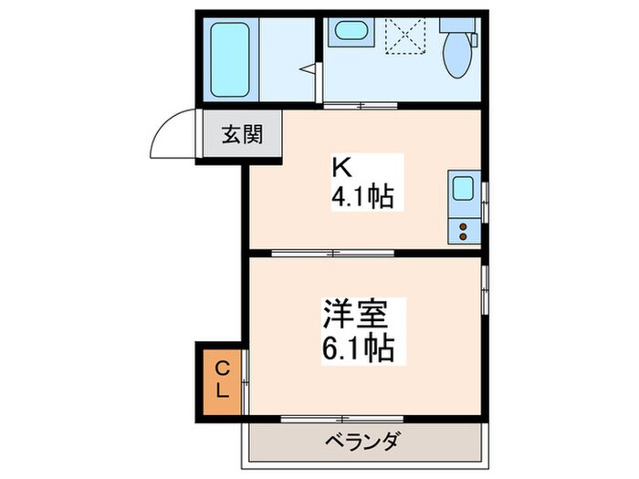 ハイツ楽らくの物件間取画像