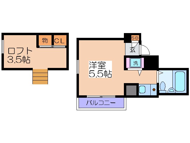 サンフラットⅠの物件間取画像