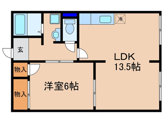 フレグランス西渋川の物件間取画像
