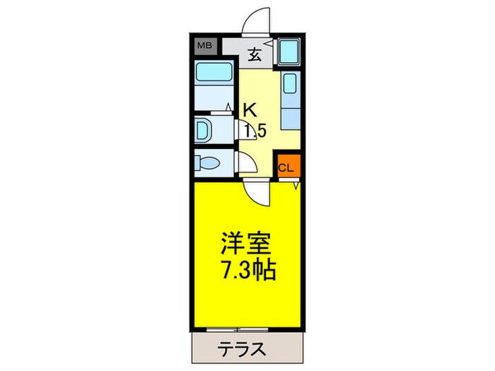 ベルドミ－ル末広Ⅱ番館の物件間取画像