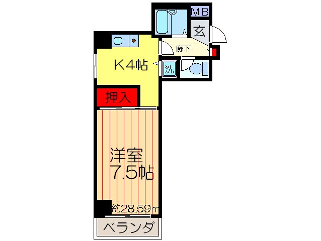 第３クラウンマンションの物件間取画像