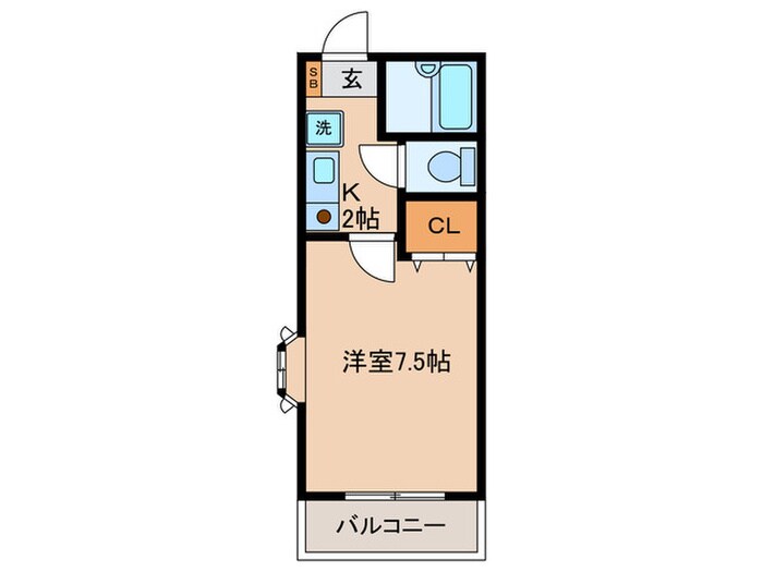 サンライズしみずの物件間取画像