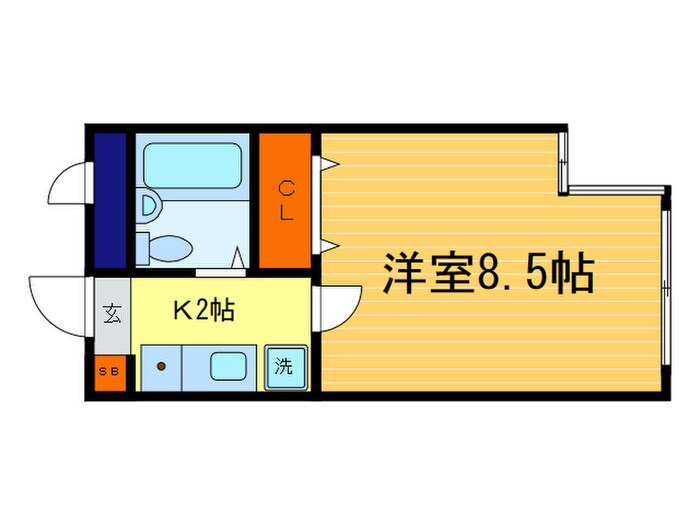 珠光ビル百万遍の物件間取画像