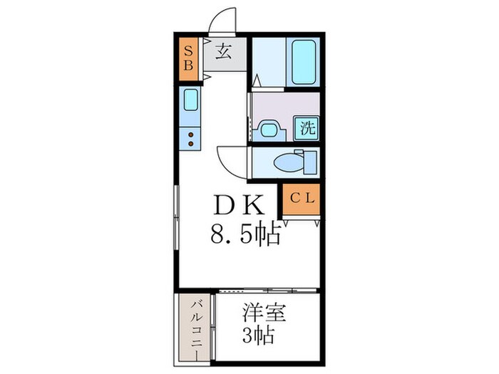 仮）上京区中御霊図子町ﾚｼﾞﾃﾞﾝｽの物件間取画像