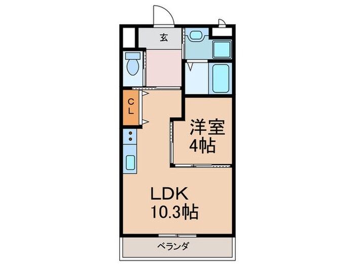 グリシーナの物件間取画像