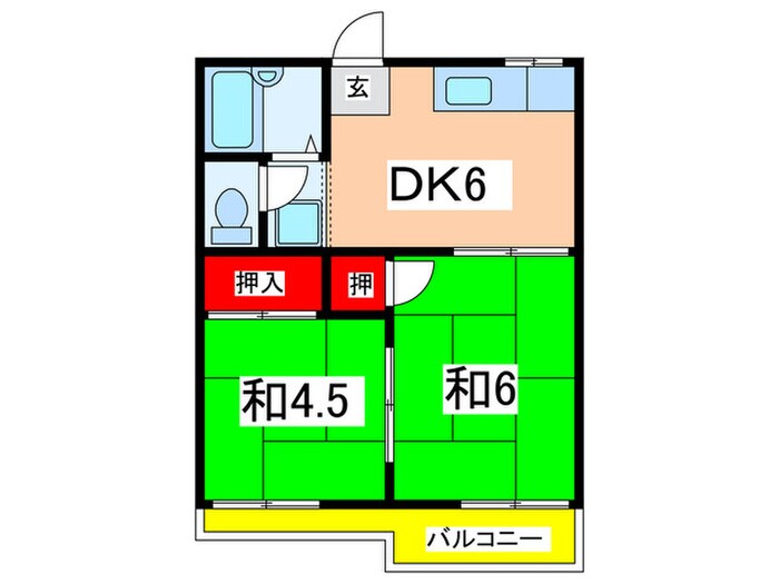 サンハイツの物件間取画像