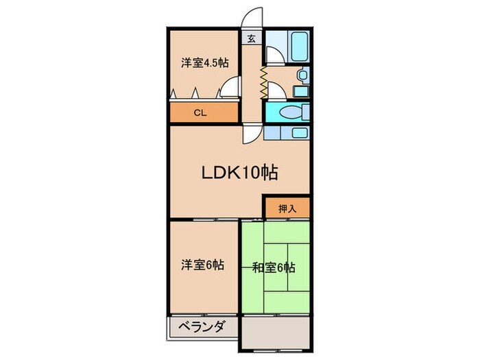 カストルム洛北の物件間取画像
