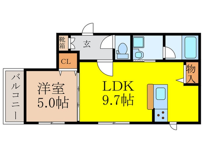 クロワーゼ新大阪の物件間取画像