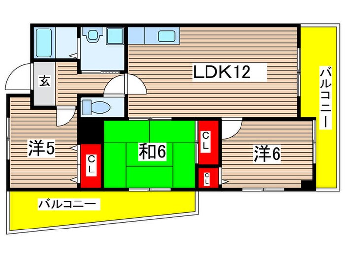 イ－リス武庫之荘の物件間取画像