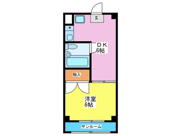 鴫野旭ハウスの物件間取画像