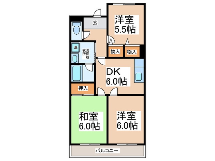 パストラーレ久米田の物件間取画像