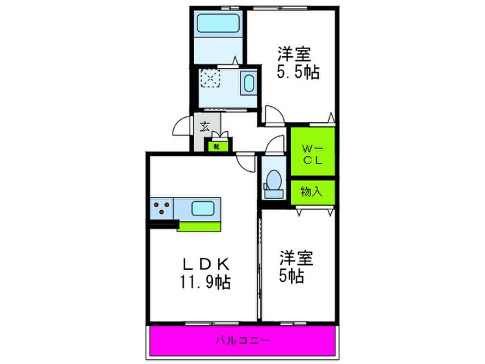 シャルマンの物件間取画像