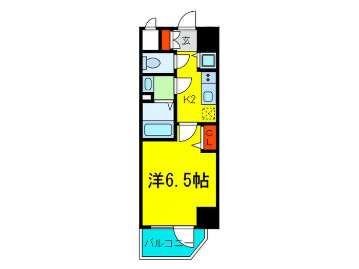 プレサンス北浜パレスの物件間取画像