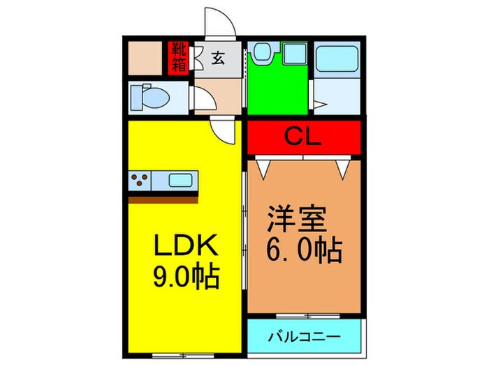 クラウディア香里ケ丘の物件間取画像