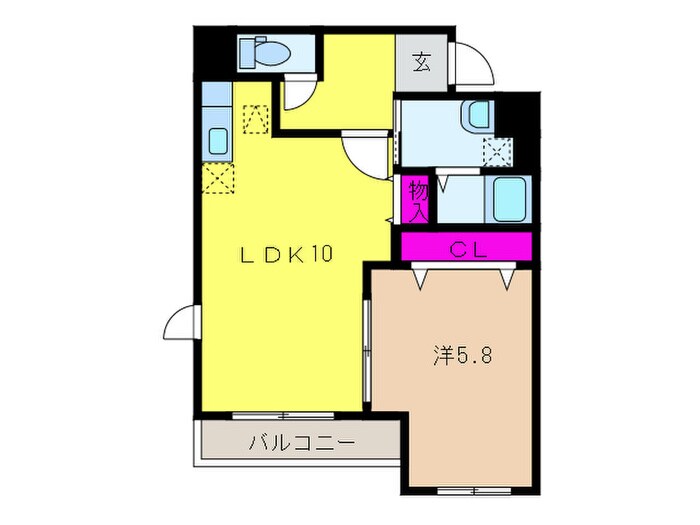 ロングフィールド長原の物件間取画像