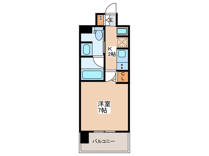 ルネフラッツ森小路駅前Ⅱの物件間取画像