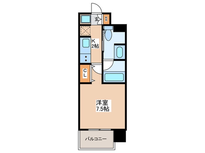 ルネフラッツ森小路駅前Ⅱの物件間取画像