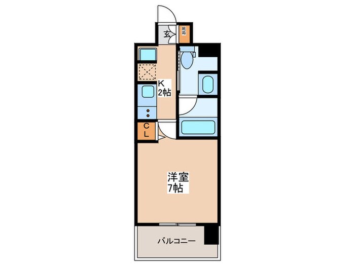 ルネフラッツ森小路駅前Ⅱの物件間取画像