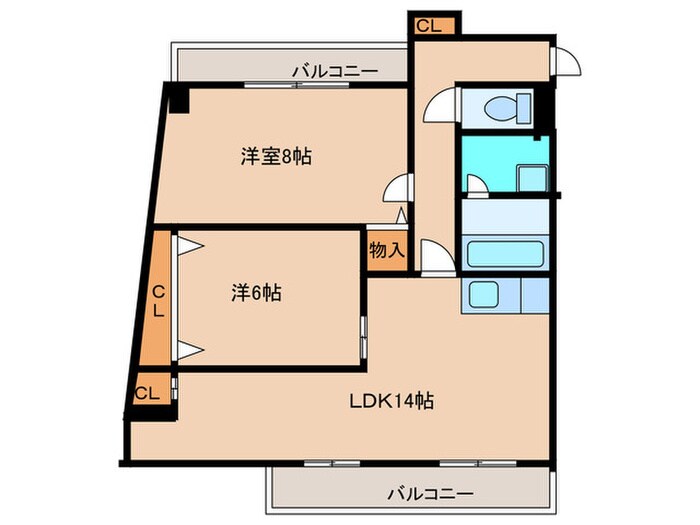 阪神ﾊｲｸﾞﾚｰﾄﾞﾏﾝｼｮﾝ１番館の物件間取画像