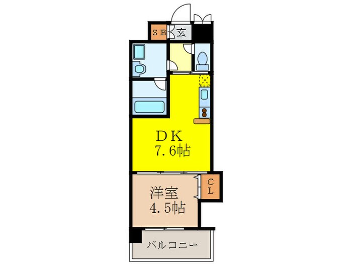 ルクレ新大阪レジデンスの物件間取画像