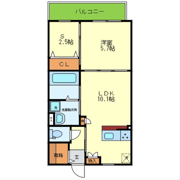 ｻｲﾌﾟﾚｽ北巽の物件間取画像