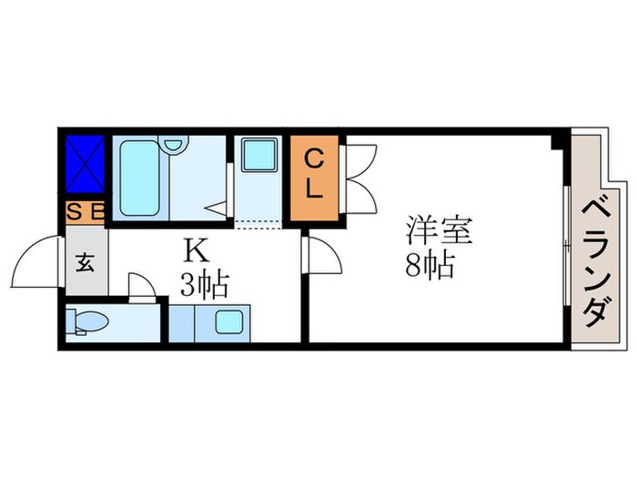 ベルコート太秦の物件間取画像